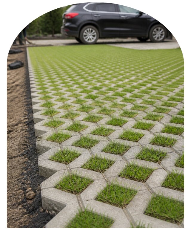 Экопарковка из газонной решетки в Владикавказе от 2577 р. | Метпроект-Вкз